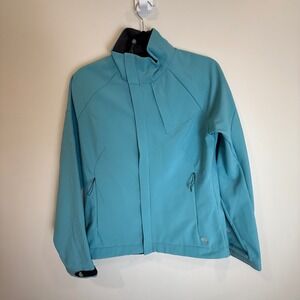 Mountain Hardwear Womens Softshell Jacket Turquoise Outdoor Hiking Active M